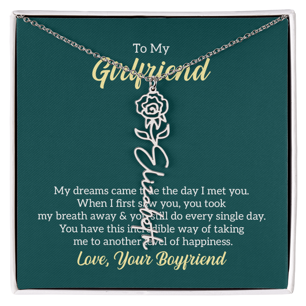 Birthday Name Necklace for that Special Person in your Life