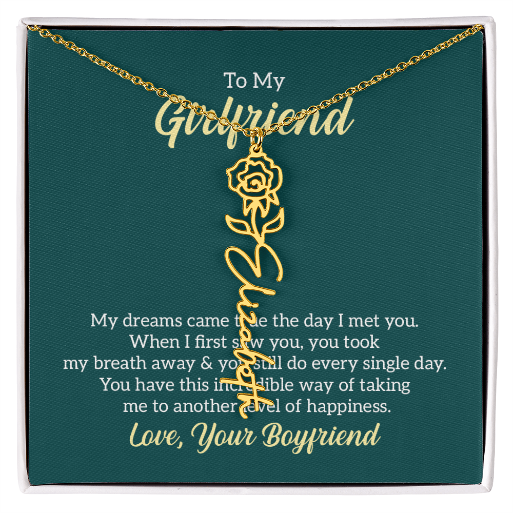 Birthday Name Necklace for that Special Person in your Life