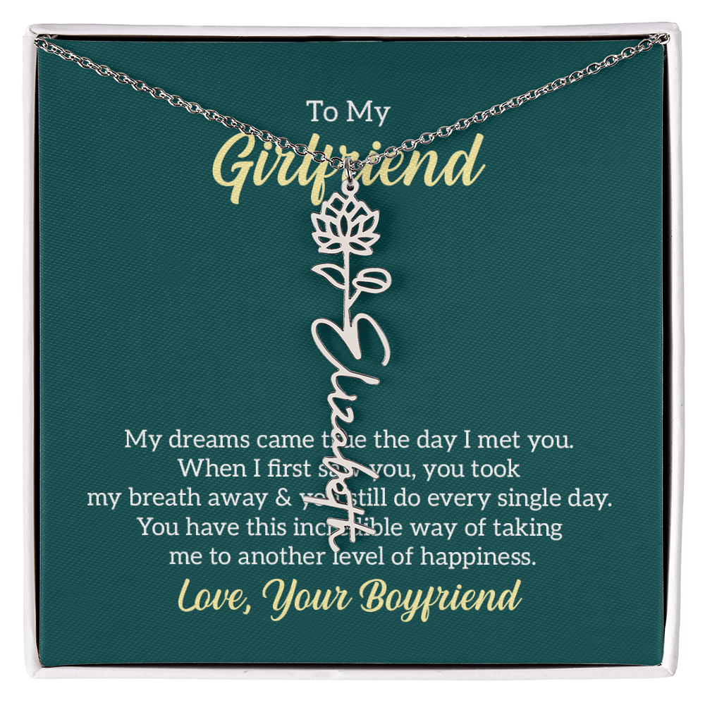 Birthday Name Necklace for that Special Person in your Life