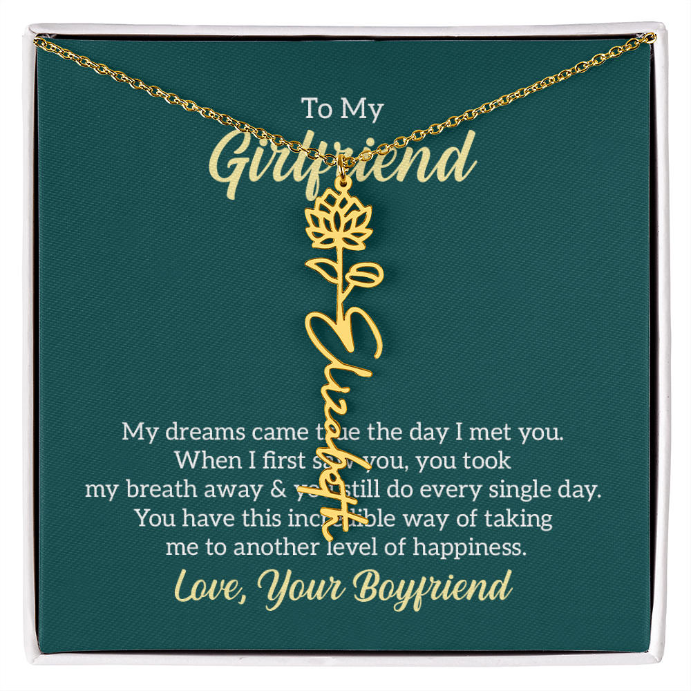 Birthday Name Necklace for that Special Person in your Life