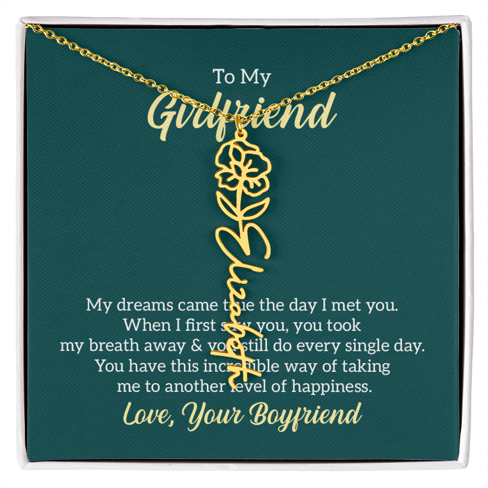 Birthday Name Necklace for that Special Person in your Life