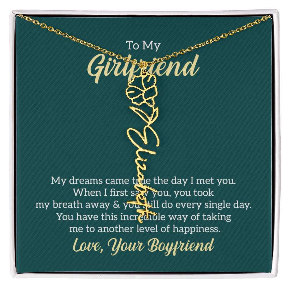 Birthday Name Necklace for that Special Person in your Life