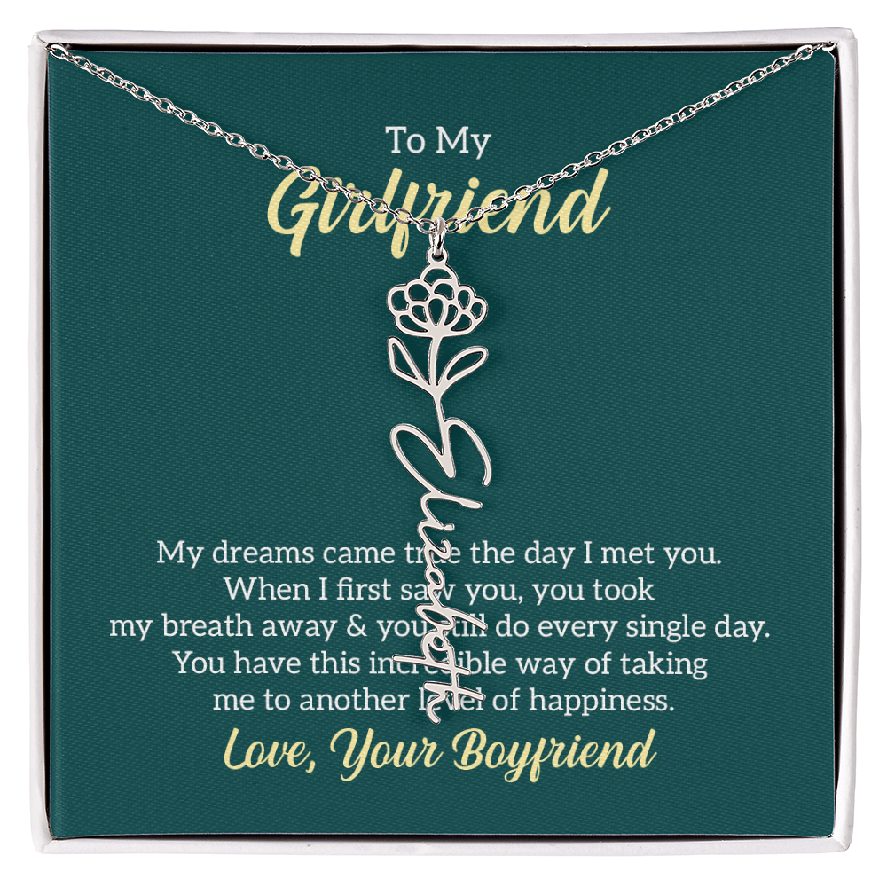 Birthday Name Necklace for that Special Person in your Life