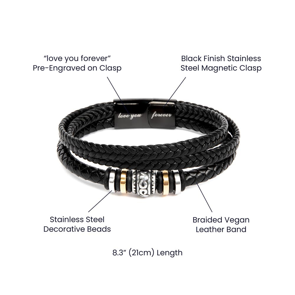 :Love You Forever Bracelet for the Man in your Life!