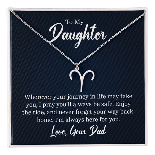 Always Know Where Your Stars Will Take You - Zodiac Necklace