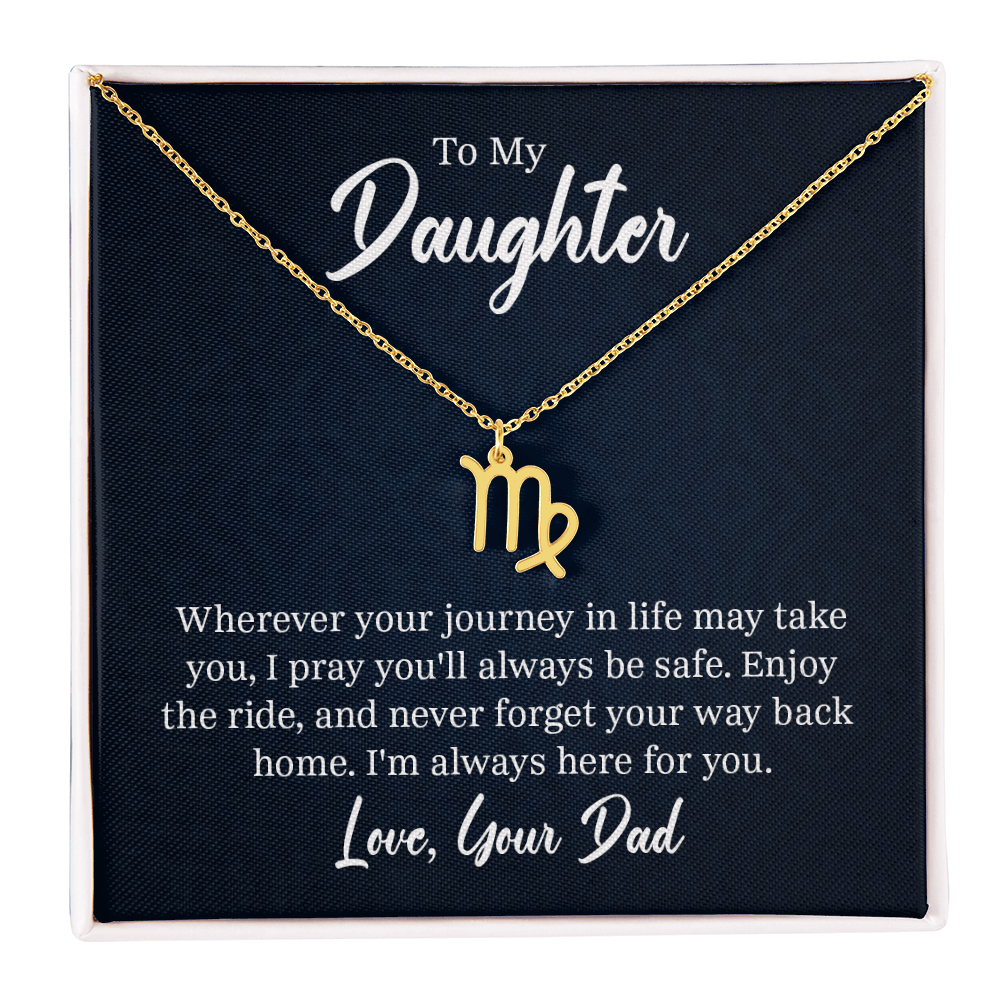 Always Know Where Your Stars Will Take You - Zodiac Necklace