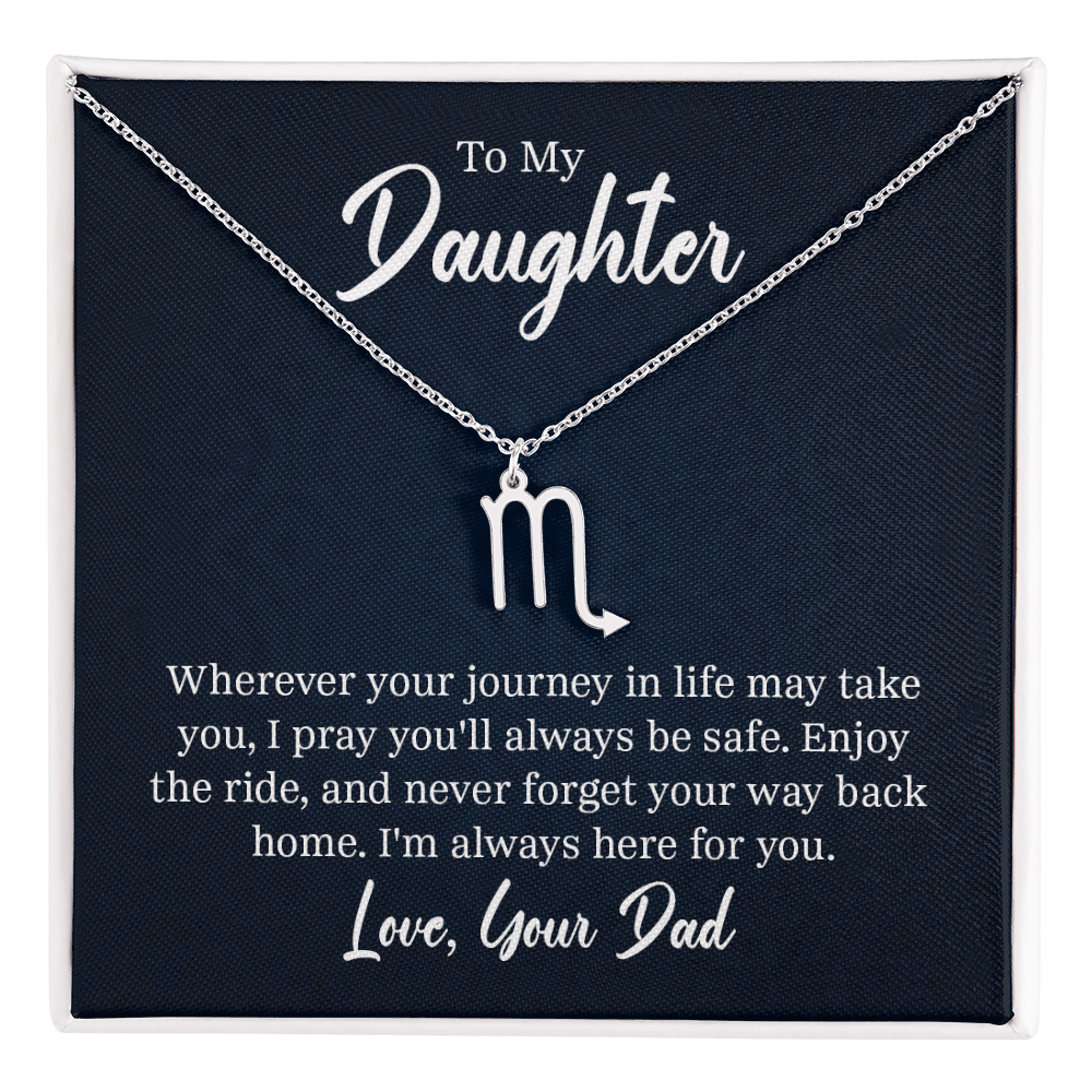 Always Know Where Your Stars Will Take You - Zodiac Necklace