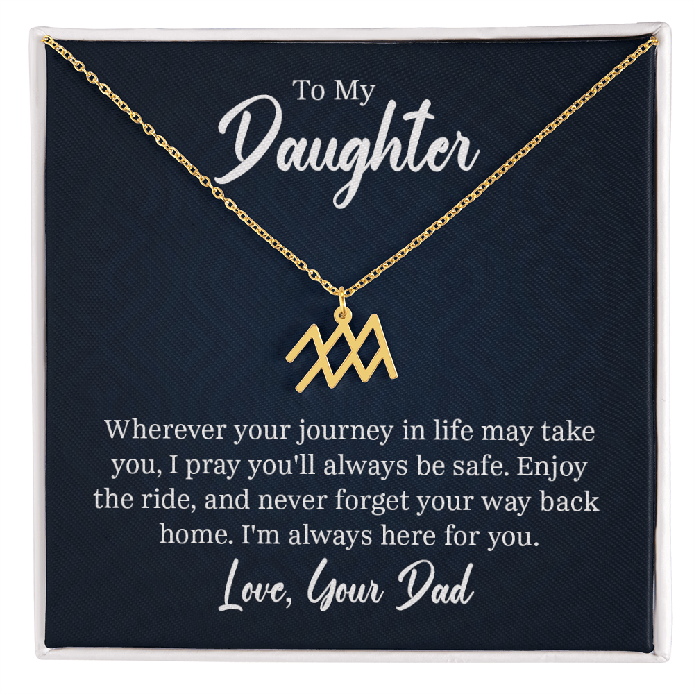 Always Know Where Your Stars Will Take You - Zodiac Necklace