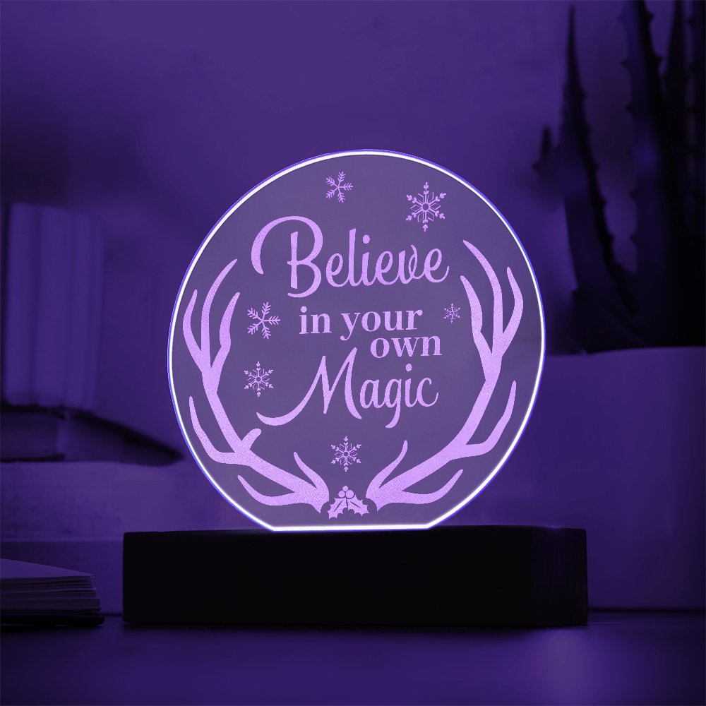 LED Acrylic Circle Plaque