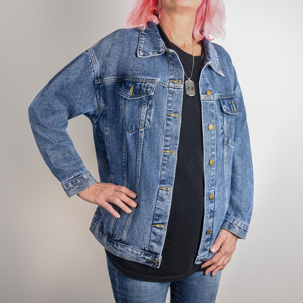 Women's Oversized Denim Jacket! They are Coming Back in Style!!