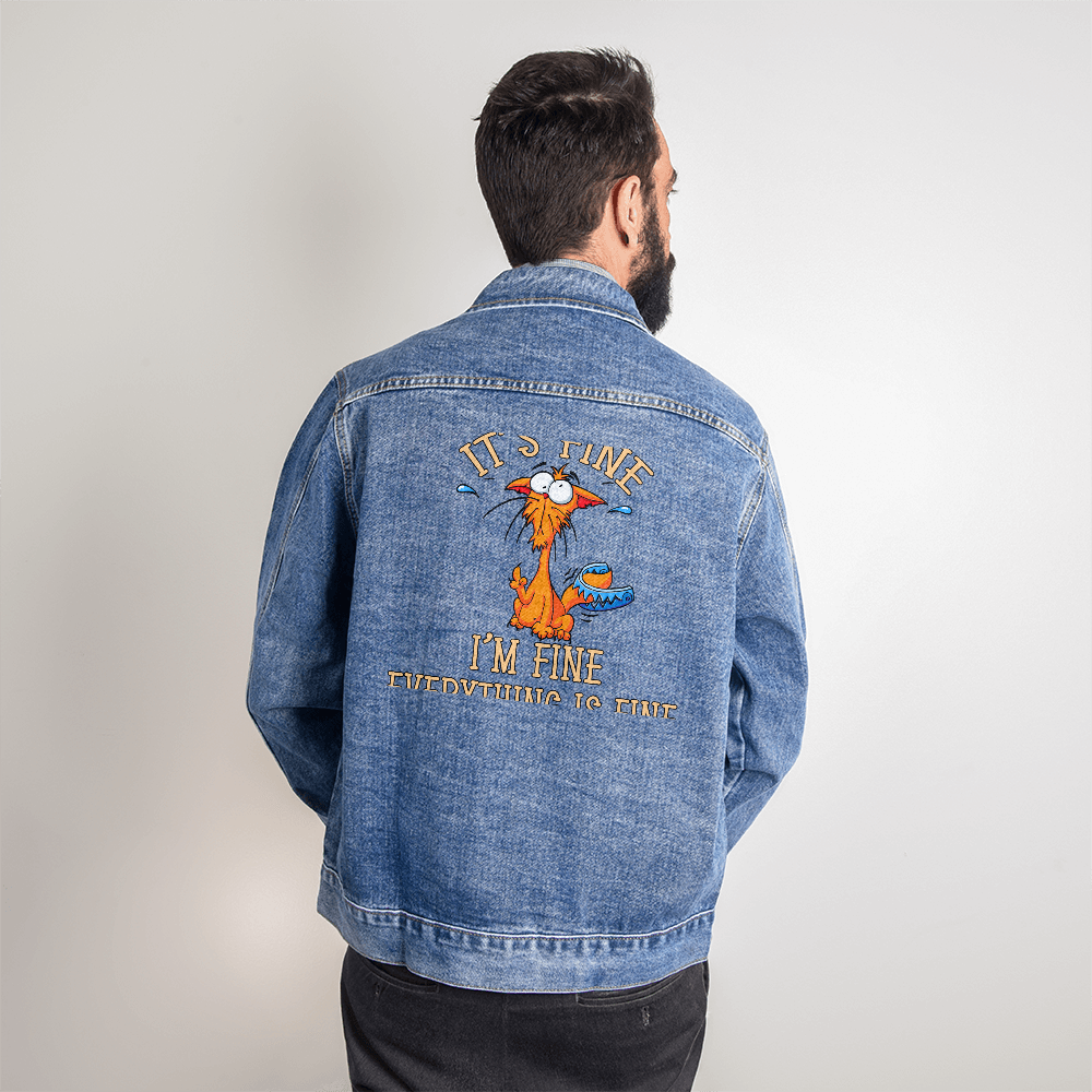 Men's DTG Denim Jacket - Perfect for Fall Weather!!