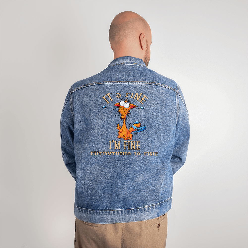 Men's DTG Denim Jacket - Perfect for Fall Weather!!