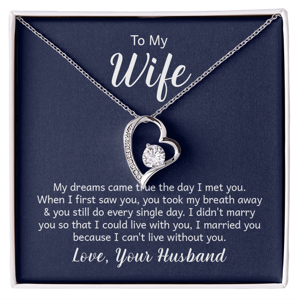 Forever Love Necklace - Make the Woman in your Life Scream with Happiness - Engravable