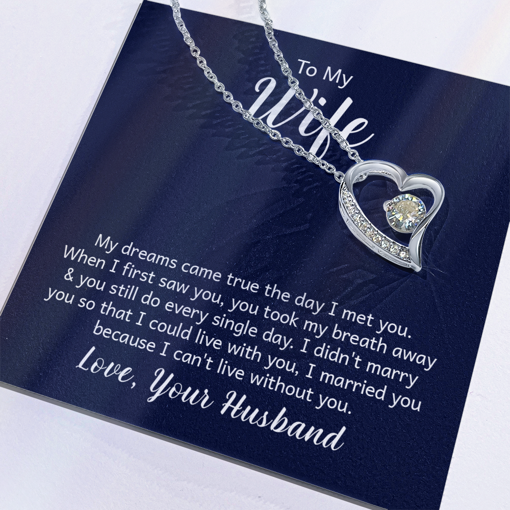 Forever Love Necklace - Make the Woman in your Life Scream with Happiness - Engravable