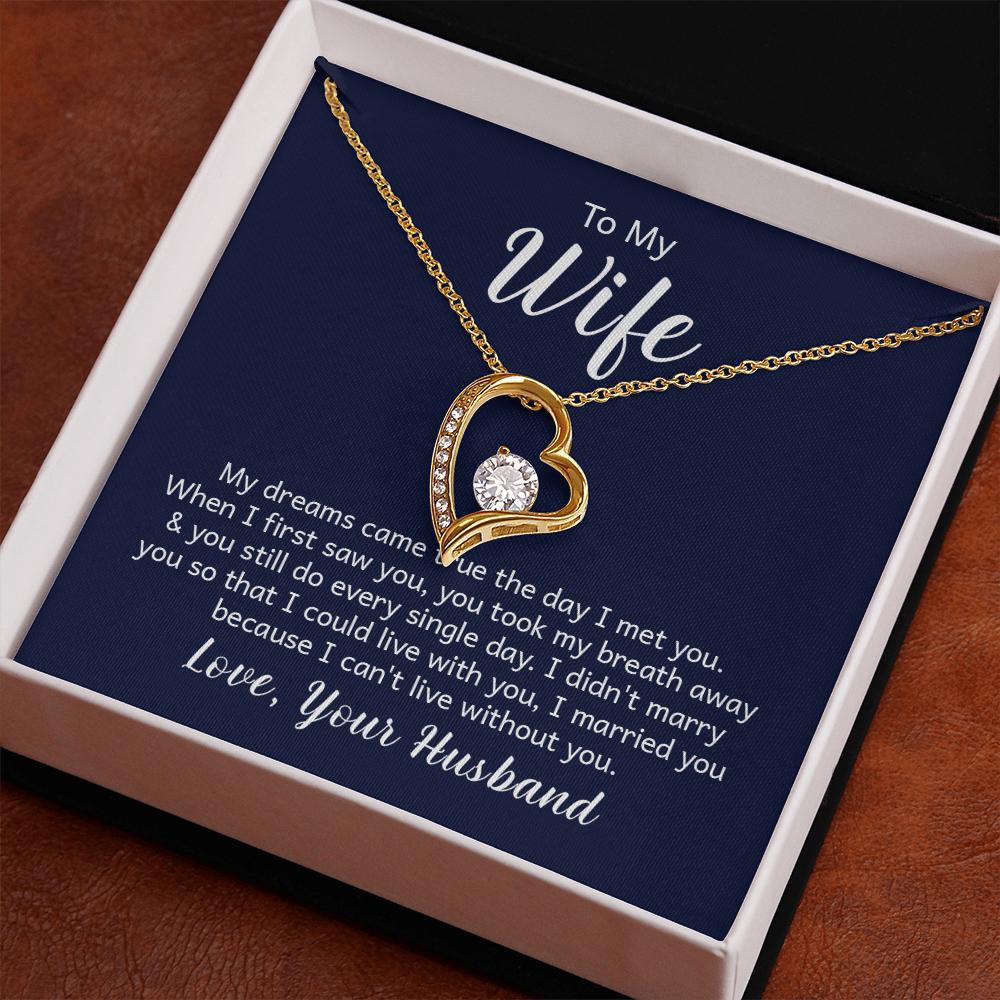 Forever Love Necklace - Make the Woman in your Life Scream with Happiness - Engravable