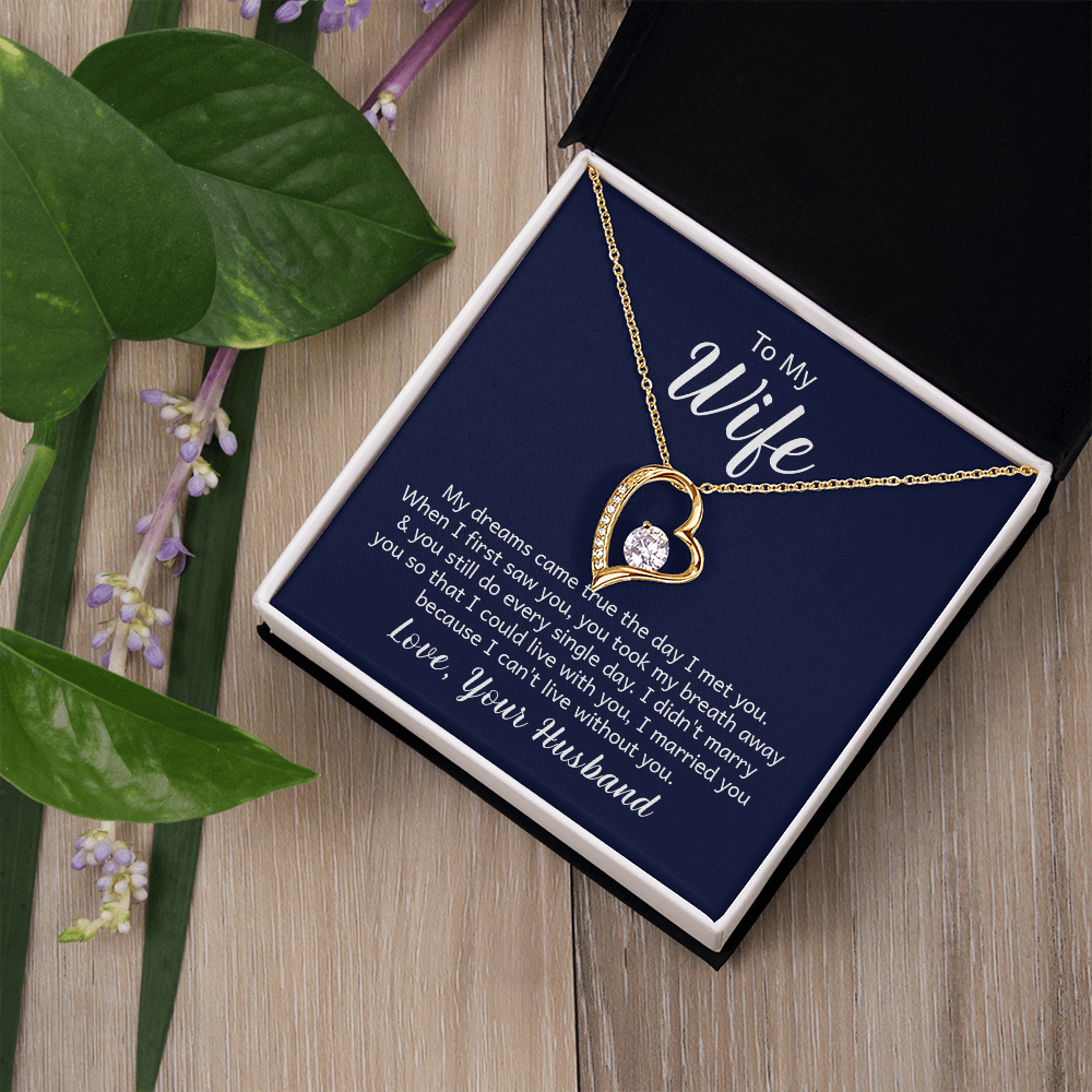 Forever Love Necklace - Make the Woman in your Life Scream with Happiness - Engravable