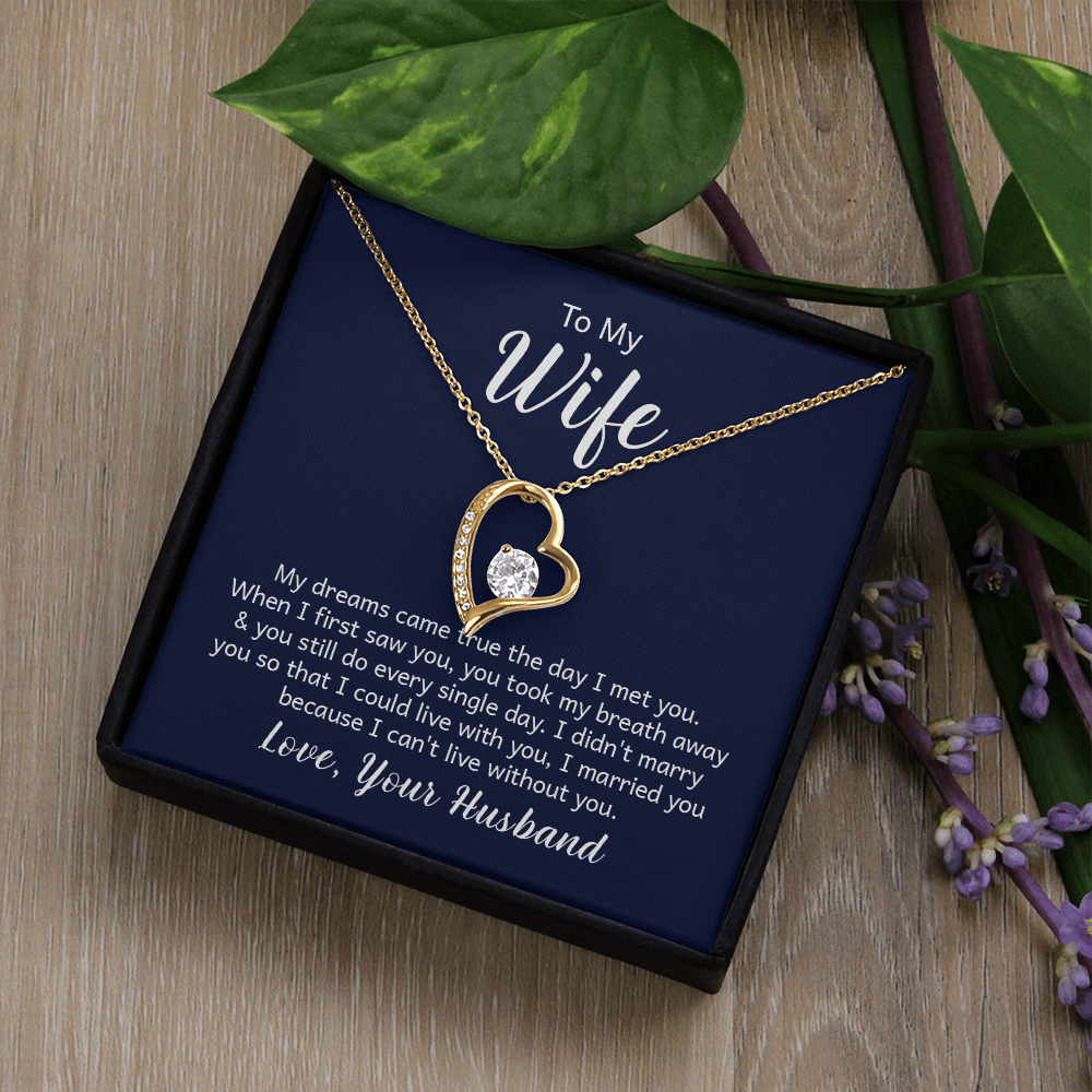 Forever Love Necklace - Make the Woman in your Life Scream with Happiness - Engravable