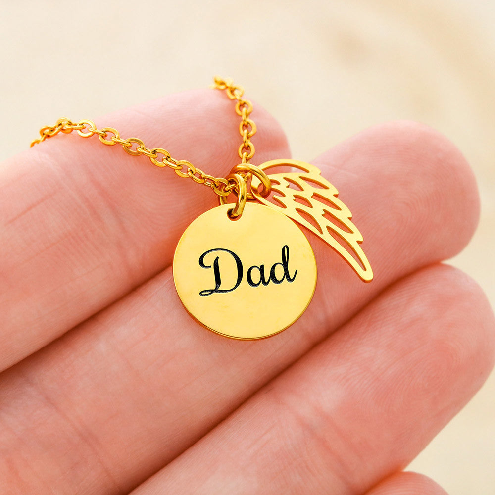 A Memorial to Dad Necklace - Engravable