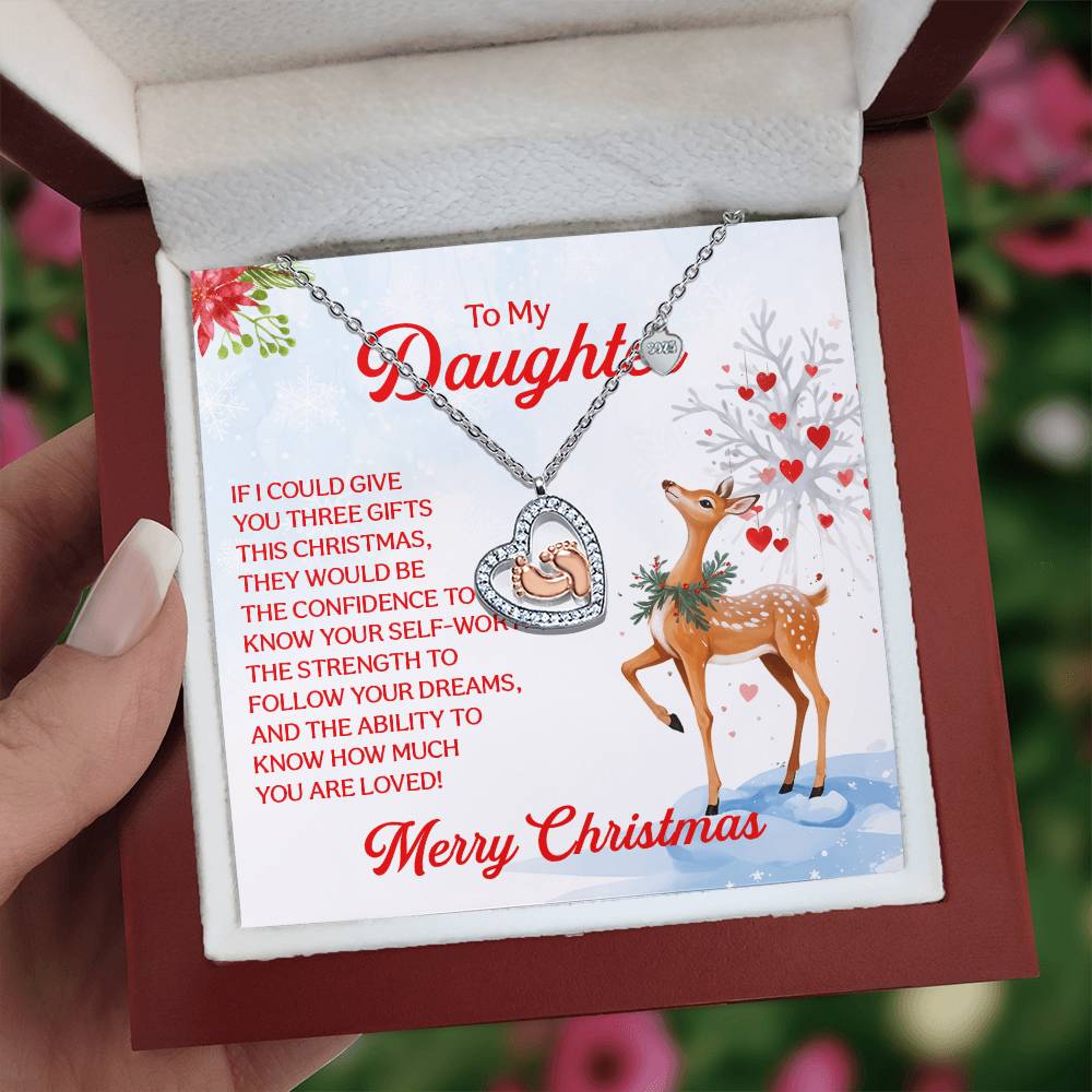 Baby Feet Heart Necklace - Let Her Know How Much She Still Means to You!