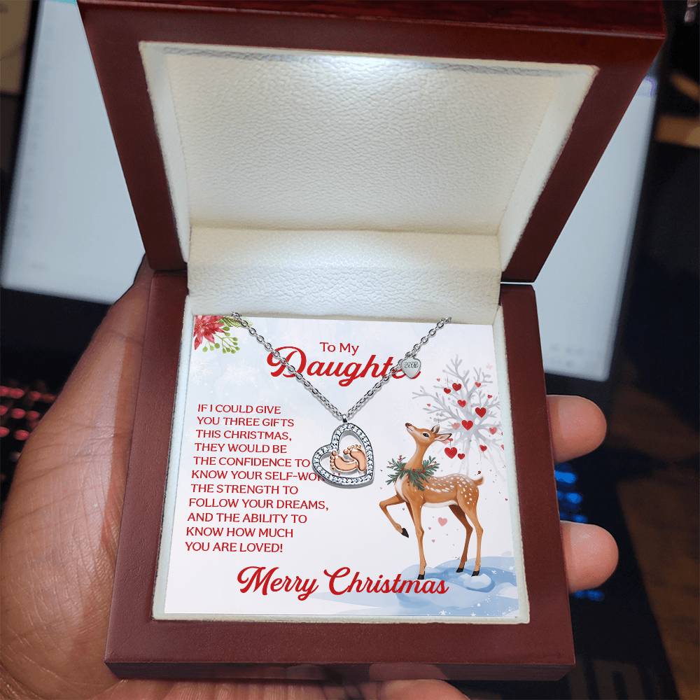 Baby Feet Heart Necklace - Let Her Know How Much She Still Means to You!