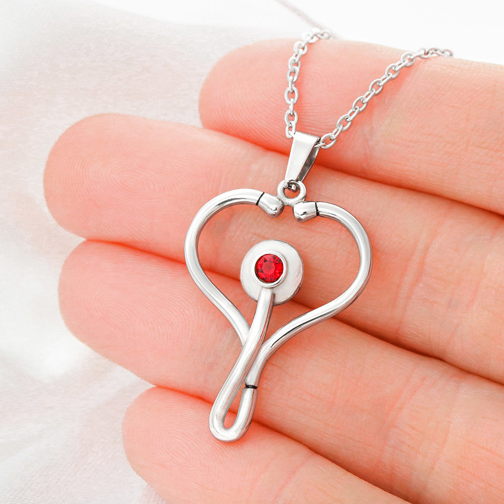 Nurses Need Love Too - This Stethoscope Necklace is the Perfect Gift to Show your Love!