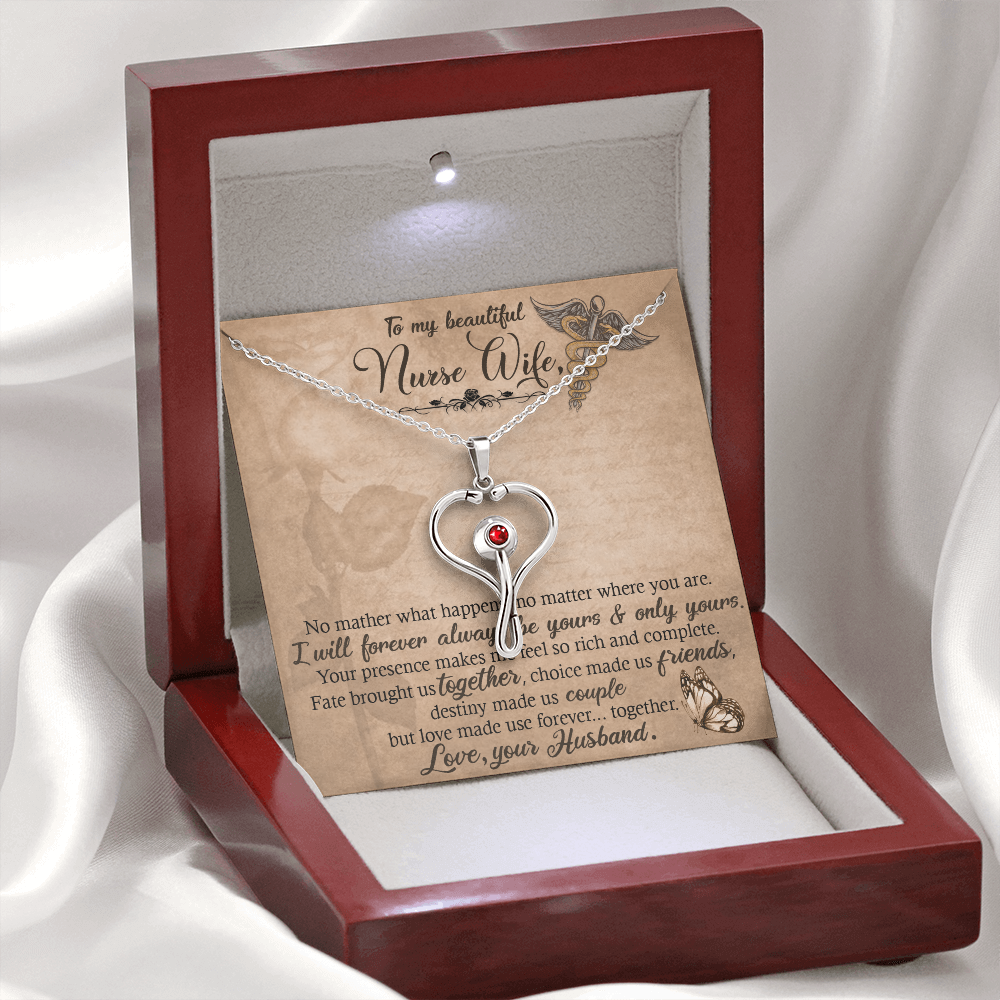 Nurses Need Love Too - This Stethoscope Necklace is the Perfect Gift to Show your Love!