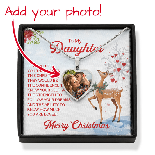 Upload your Photo to this Heart Necklace you Won't be Disappointed!!