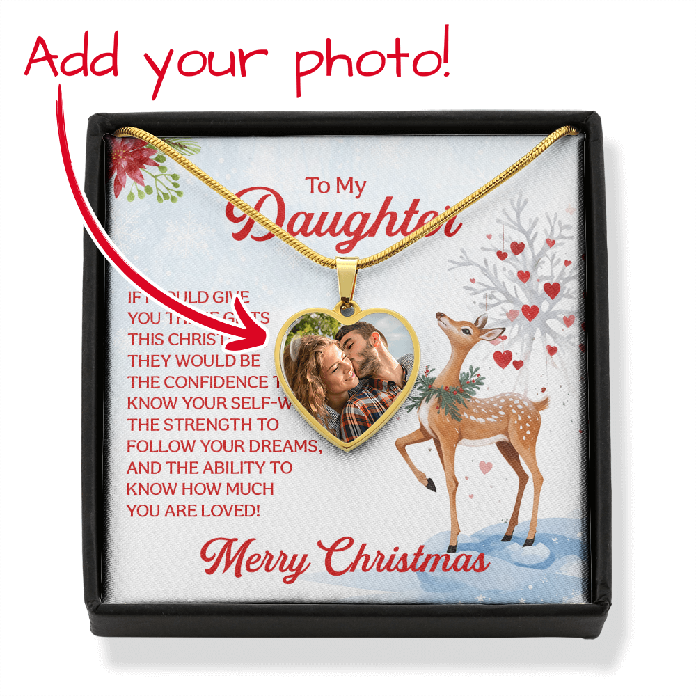 Upload your Photo to this Heart Necklace you Won't be Disappointed!!