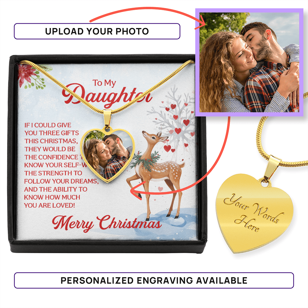 Upload your Photo to this Heart Necklace you Won't be Disappointed!!