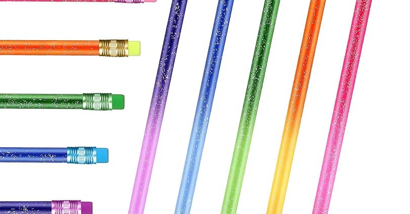 Thermochromic (Mood Changing) Pencils Engraved with Neon, Glitter Thermochromic and Novelty